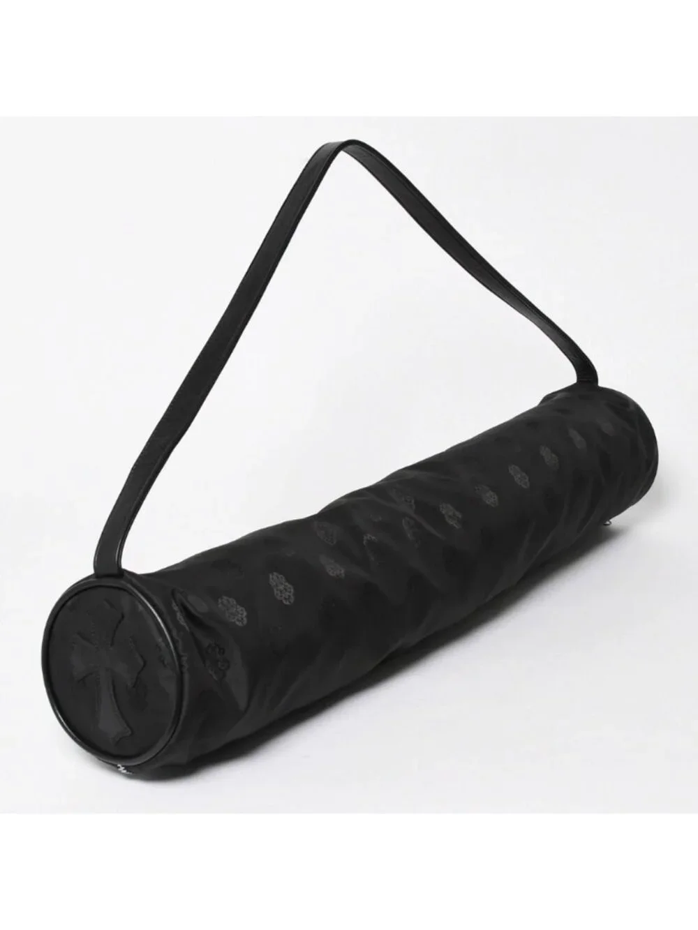 Chrome Hearts Chromehearts Yoga Mat Case Cross Patch Dagger Leather Nylon Black